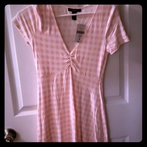 Pink gingham dress